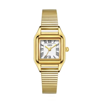 Elora - Relógio quadrado metálico 21,5mm